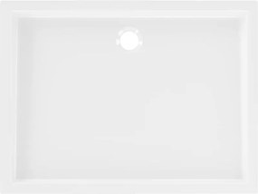 Mexen Flow+ rechthoekige douchebak 80 x 70 cm, wit glans - 46R107080H