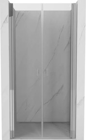 Mexen Mist douchedeur scharnierend 120 cm, transparant, chroom - 8A7-120-000-01-00