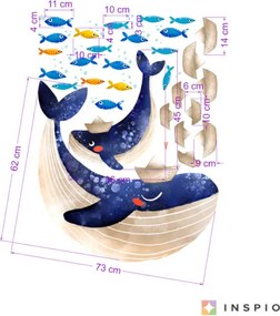 INSPIO Muurstickers - Zee vol vissen