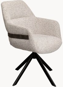 Gepolsterde chenille draaistoel Olivia