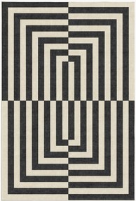 Wasbaar laagpolig vloerkleed Op Art van Jonathan Adler