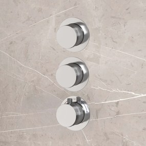 Best Design High End complete 2-wegs inbouwthermostaat chroom