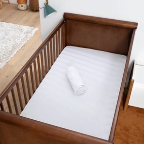 Set van 2 hoeslakens, uni katoen jersey, Scenario