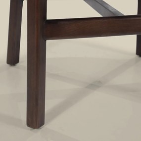 Luxe Barstoel Walnoot En Beige Stof