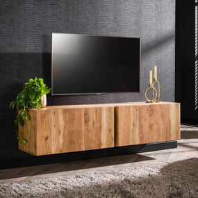 Hangend Tv-meubel Acacia Hout - 150x40x37cm.