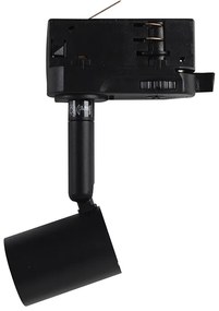 Railspot zwart voor 3-fase rail GU10 50mm - 3-Phase Jeany