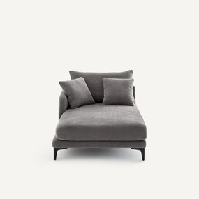 Longchair in polyester-katoen, MODERNISTE, ontwerp van Emmanuel Gallina
