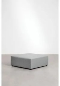 Poef Van 90x90 Cm Voor Modulaire Bank Kata Stof Szary - Sklum