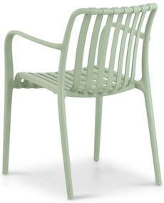 Tuinset 6 personen 210 cm Kunststof Groen Domani Furniture Vento/Weston