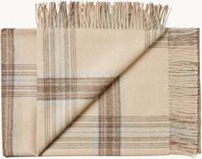 Baby-alpaca plaid Buenos Aires met franjes