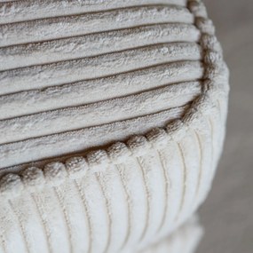 PEPP Interiors Lech Creme Ribstof Hoekbank