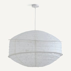 Hanglamp van structuurpapier, diameter 68 cm, NASSAH