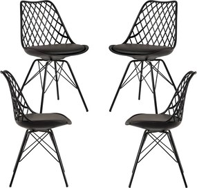 Pakket 4 Stoelen van Iron Mima