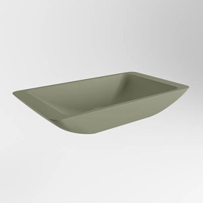 Mondiaz Topi Solid Surface waskom 60x35cm army