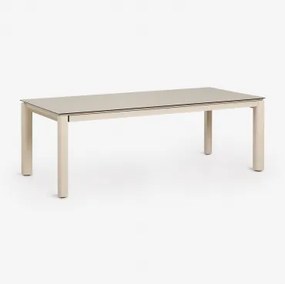 Uitbreidbare Rechthoekige Tuintafel Van Keramisch Glas Sylvara 220-280x100 Cm - Sklum