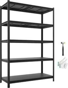 VEVOR zwaar uitgevoerde opbergkast 1230x522x1813mm, draagvermogen 1360,8kg, stalen frame en 5 verstelbare planken, modulaire opbergkast te gebruiken als werkbank, flexibele metalen opbergkast voor kelder, garage of werkplaats