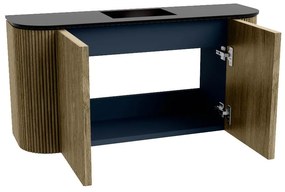 Mondiaz Joya 85cm toiletmeubel ronding links/rechts dusk met wastafel faye midden zonder kraangat urban