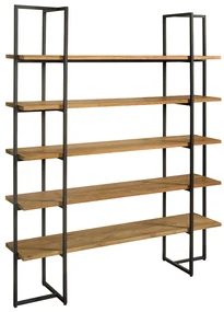 Tower Living Teakhouten Stellingkast Felino - 155x35x180cm.