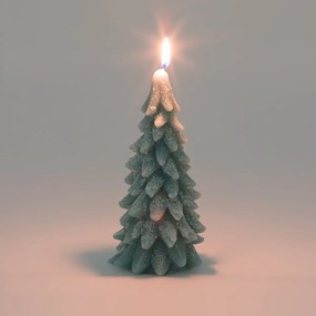 Wax kerstboomkaars H16,5 cm, Caspar