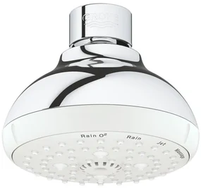 GROHE Tempesta 100 Hoofddouche - 10cm - 4 straalsoorten - chroom/wit 27606001
