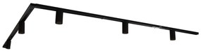 Modern railsysteem met 5 spots zwart 1-fase GU10 35mm - Iconic Ruby Honey