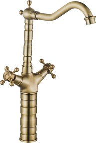 Keukenkraan Wastafelkraan Rea Rustico antique gold