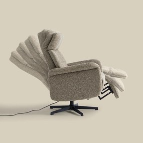 Relaxfauteuil Elektrisch Taupe Stof