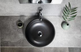 Sapho Priori waskom rond 40cm zwart-groen