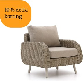 + 10% kassakorting | Lounge tuinstoel | Intenso  Suzzara | Wicker (vlechtwerk) | Grijs | Kees Smit Tuinmeubelen
