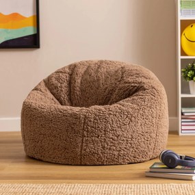 Cloudy Kinder Zitzak Teddy - Mocha Bruin