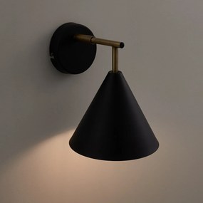 Richtbare wandlamp in in metaal, Hiba