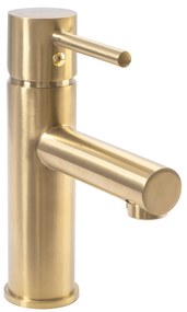 Wastafelkraan Rea Tess Gold Brush Low