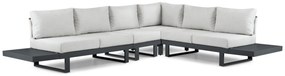Hoek loungeset 6 personen Aluminium Grijs Lifestyle Garden Furniture Lorenzo