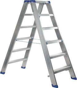 Escalo sparta duo aluminium - Industriële aluminium trapladder dubbel - 6 treden
