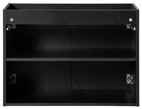 Comad Nova Black onderkast met 2 deuren 80x40x60cm zwart