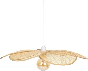 Atmosphera Hanglamp Rym - Ø62 cm - Bamboe Bloemvorm - Beige/Natuur