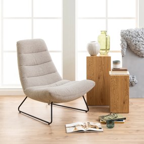 Beige Lounge Fauteuil