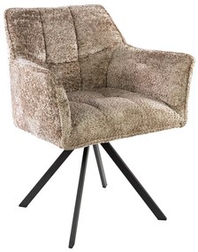 Velvet Eetkamerstoel Draaibaar Zand