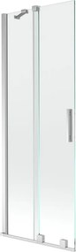 Mexen Velar twee-delige badwand verschuifbaar 70 x 150 cm, transparant, chroom - 896-070-000-01-01