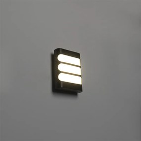 Moderne wandlamp zwart incl. LED IP44 - Gaev