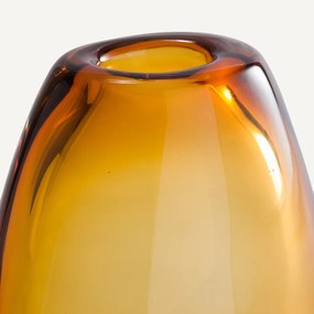 Handgeblazen glazen vaas, H20 cm, Myra