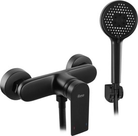 Douchekraan met Verso Black handset