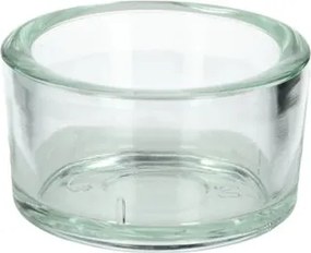 Theelichthouder, glas, Ø5 x H 2,5 cm