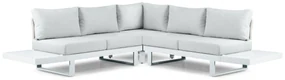 Hoek loungeset 5 personen Aluminium Wit  Lifestyle Garden Furniture Lorenzo