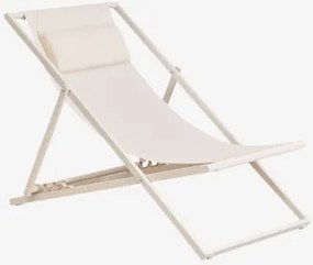 Opvouwbare Stalen Hangmat Met Kussen Jensy Tapioca Beige - Sklum