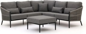 Hoek loungeset Bellagio | 5 personen | Loungeset Grijs | Hoekbank Aluminium | 237.5x237.5cm | Kees Smit Tuinmeubelen