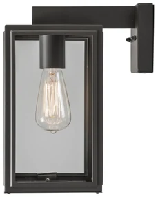 Industriële buiten wandlamp grijs IP44 - Sutton down Klassiek / Antiek, Landelijk / Rustiek, Retro E27 IP44 Buitenverlichting kubus / vierkant vierkant