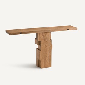 Wandconsole in gebeitst eiken, KIMAL