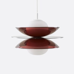 Hanglamp van plexiglas en opalineglas, Okara