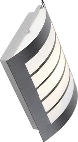 Moderne buitenwandlamp zwart IP44 - Miro